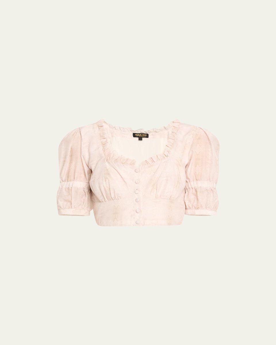 Serpentine Claudia Button-Front Top